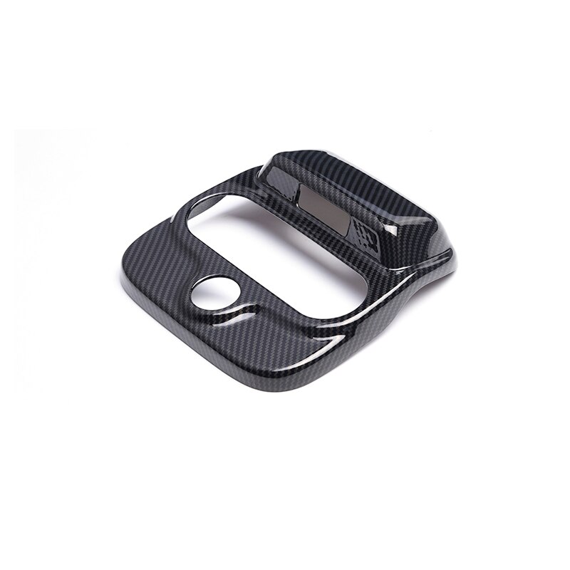 Car Decoration Styling Accessories For Smart 453 Fortwo Carbon Fiber Car Roof Reading Light Lamp Sticker Cover: Gray