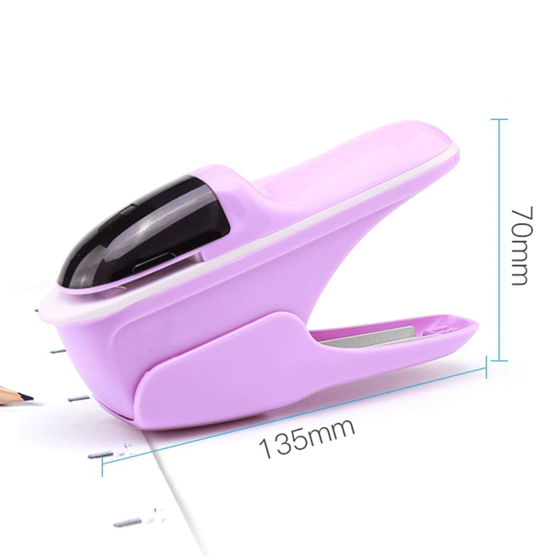 No Nails Stapling Machine Mini Cute Book Stapler No Staples Required Stapleless Stapler Paper Stapling Stapler Without Staple Wh