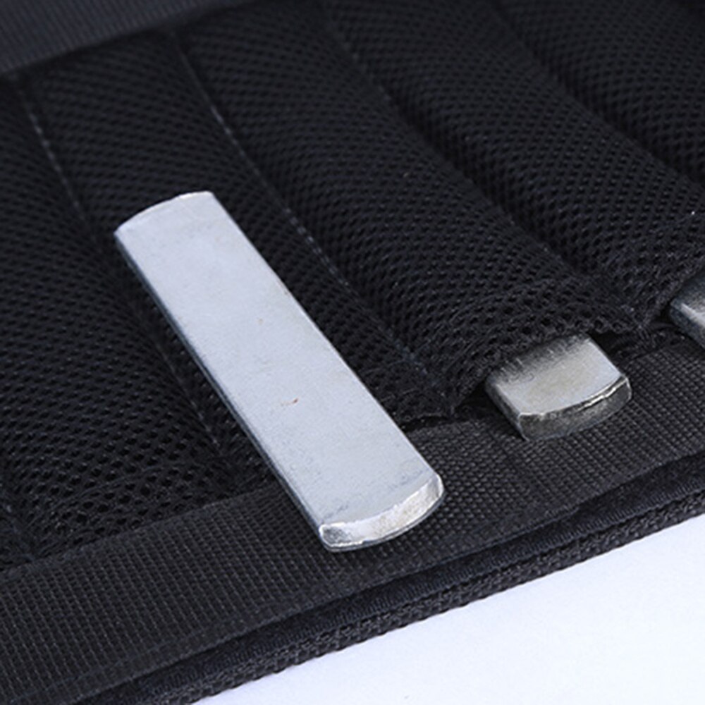 A Pair of Weighted Leg Bands Adjustable Loading Weighted Leg Strap for Exercise Training Fitness (Black) Without Weight