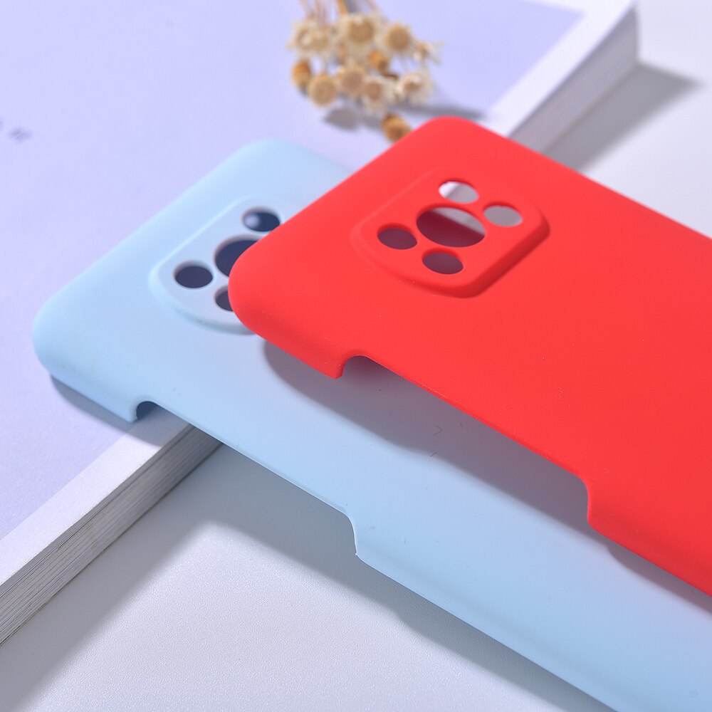 Originele Xiaomi X3/X3 Nfc Vloeibare Siliconen Telefoon Case Soft Smooth Skin Back Cover Voor Mi Poco X3/x3 Nfc Zijdeachtige Bescherm Behuizing