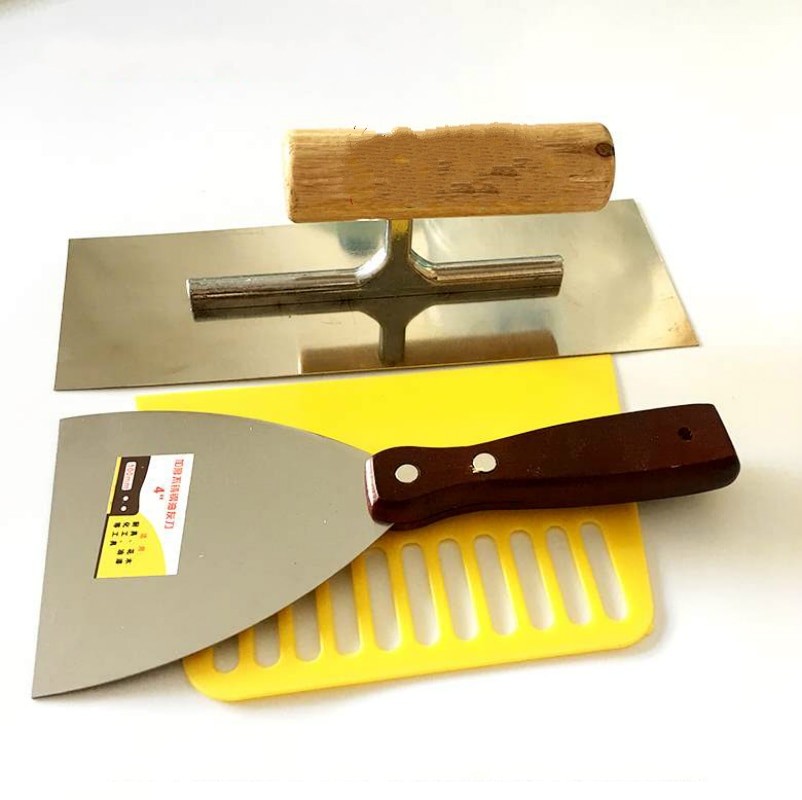 3 stk / sæt spartelkniv skraber murske beton efterbehandling murske håndværktøj