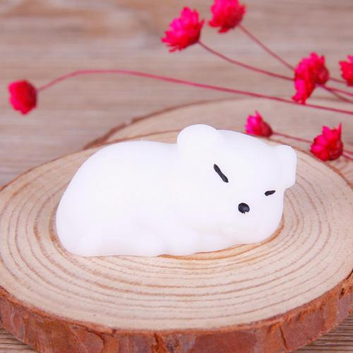 1 stuk schattige cartoon dieren mochi kat knijp le speelgoed langzaam stijgt kind kinderen volwassenen stress verlichten speelgoed zacht knijp af reageren leuk: Liggende hond