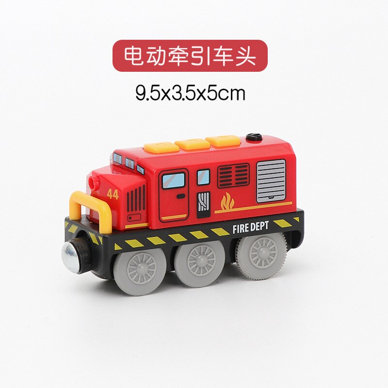 W131 Kinderen Elektrische Trein Speelgoed Magnetische Slot Diecast Elektronische Speelgoed Verjaardag Cadeaus Voor Kinderen Fit Brio Track Houten Track: Coffee