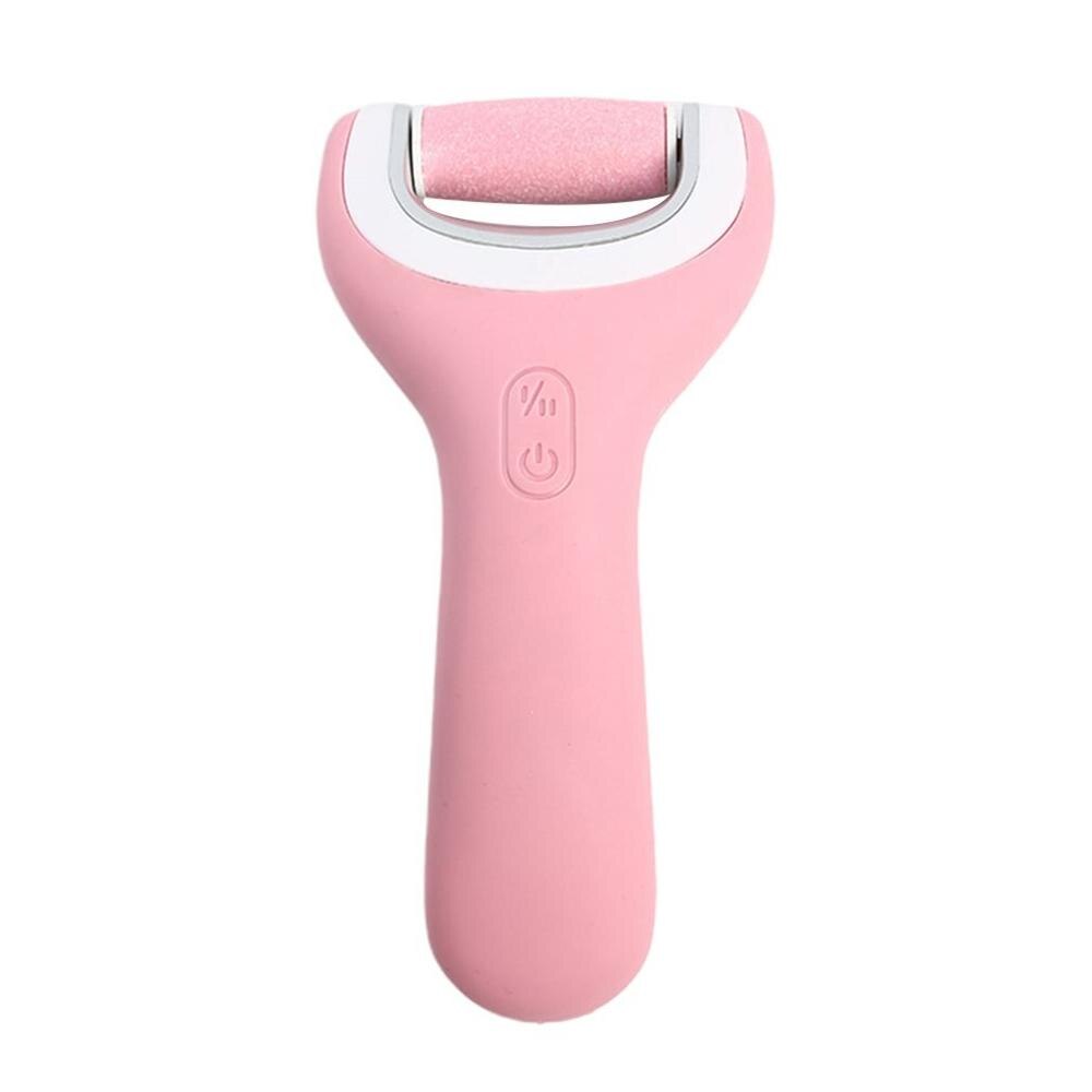 100-240V USB Rechargeable Electric Pedicure Tools Foot Care Tool Foot Callus Remover Velvet Smooth Machine For Foot Heel Skin: pink