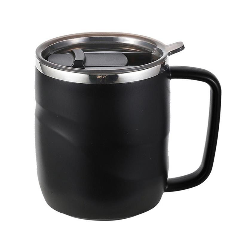 Stainless Steel Insulated Coffee Mug with Sliding Lid Vacuum Travel Mug with Handle Camping Tea Flask for Cold Drinks