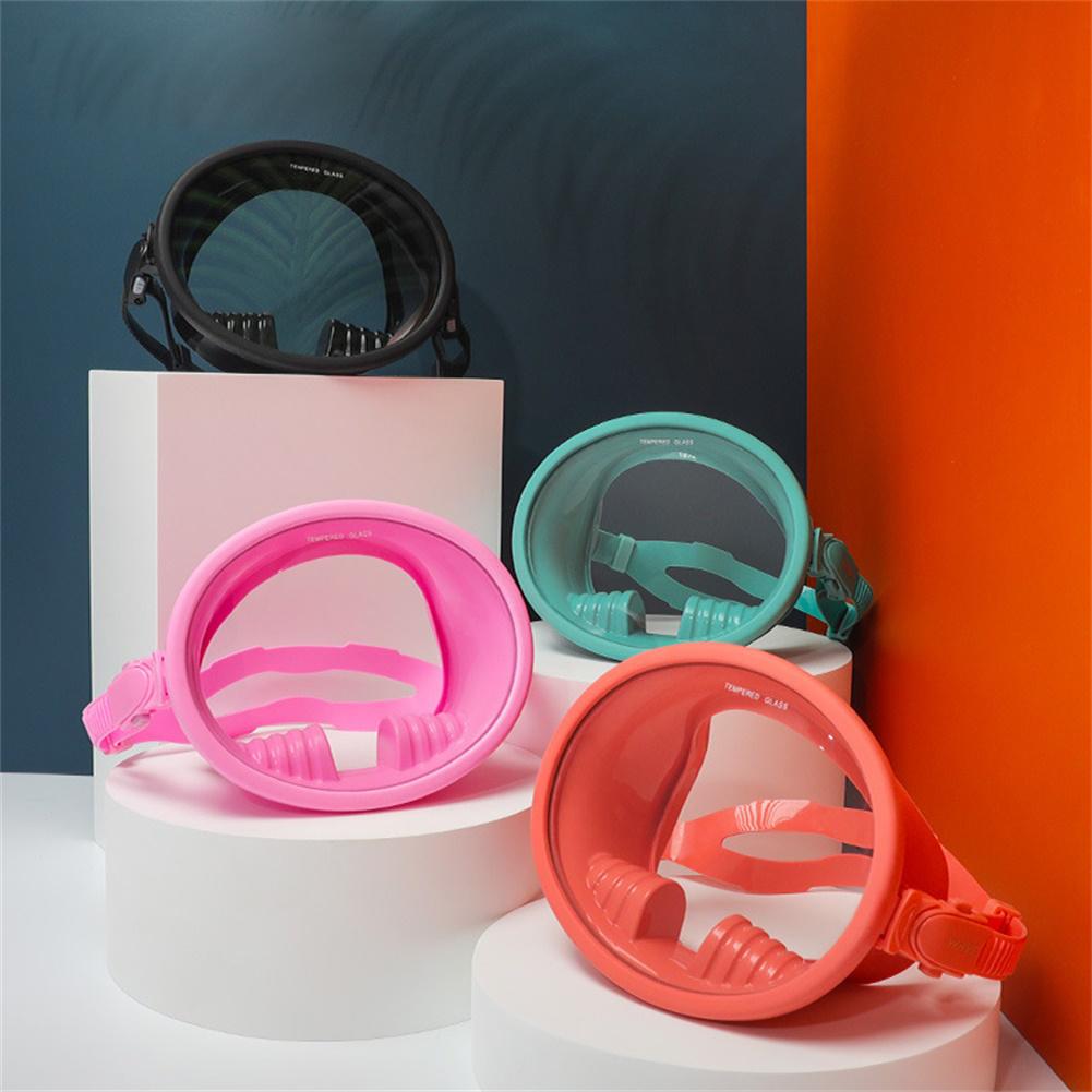 Silicone Diving Mask - Panoramic Wide View - Anti-Fog Lens - Water Sports Snorkel Gear