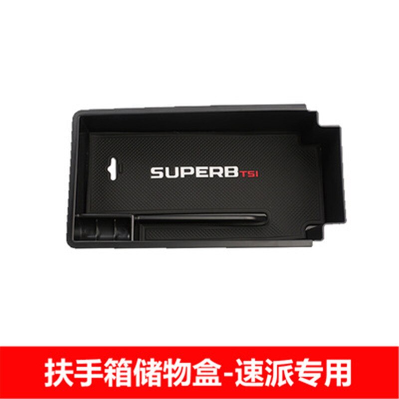 Para compartimento de apoyabrazos central caja de almacenamiento multifunción para Skoda Superb Octavia/Travel Edition estilo de coche