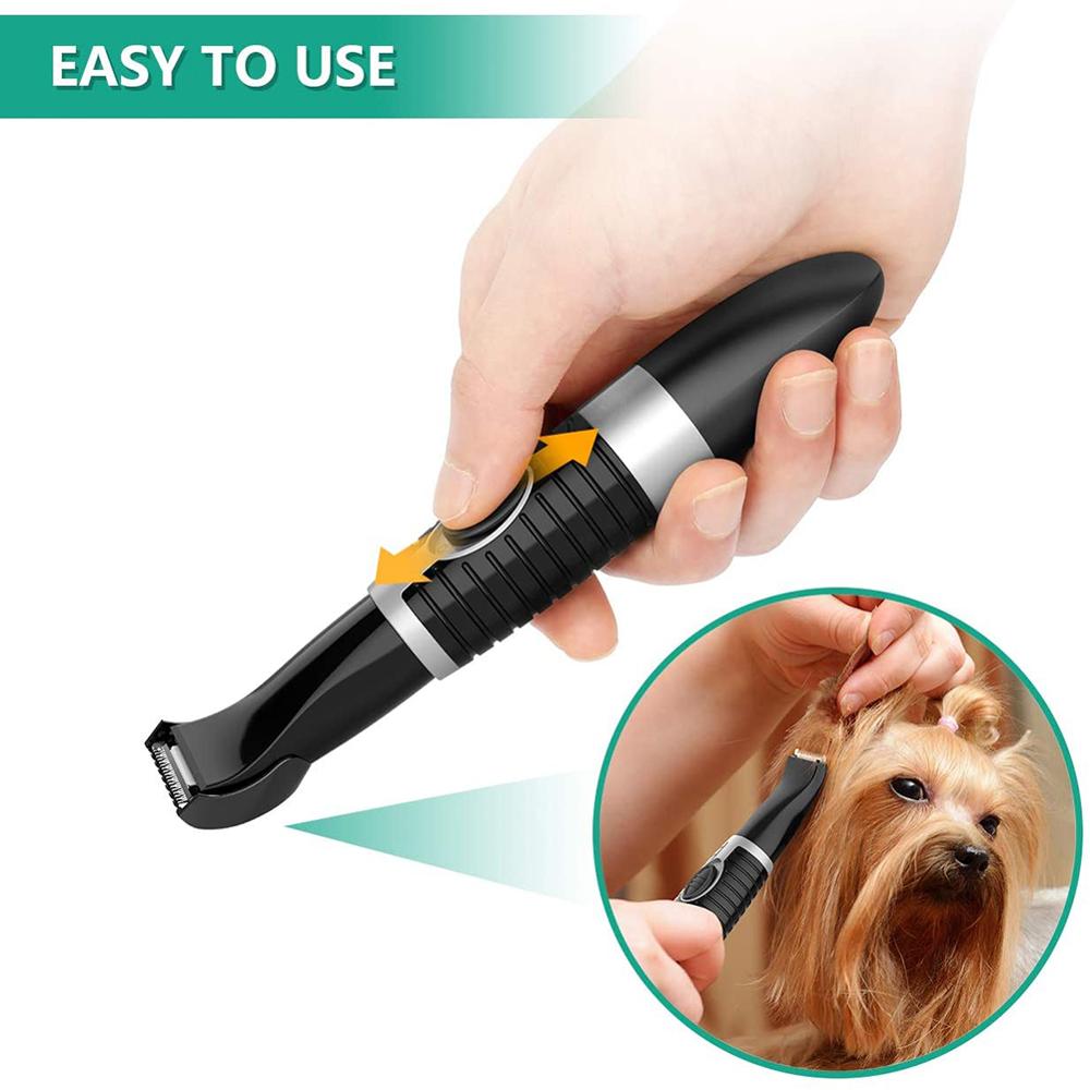 KEMEI KM-5002 Hair Clippers for Pets Dog Hair Shaver Grooming Kit AA Battery Shaver with Guide Comb