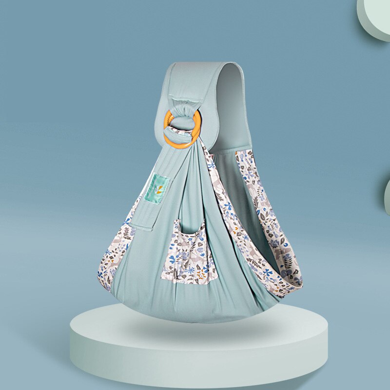 SeckinDogan Baby Carriers Cotton Wrap Sling Carrier Newborn Safety Ring Kerchief Baby Carrier Comfortable Infant Kangaroo Bag: Green2
