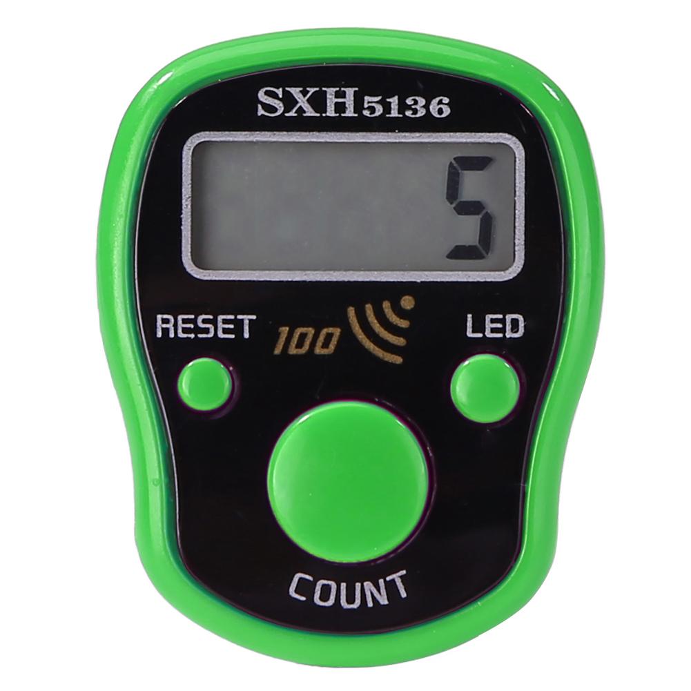 LCD Electronic Digital Tally Counter for Sewing Knitting LED Row Finger Counter Ranging from 0 to 99999 LED Luminous