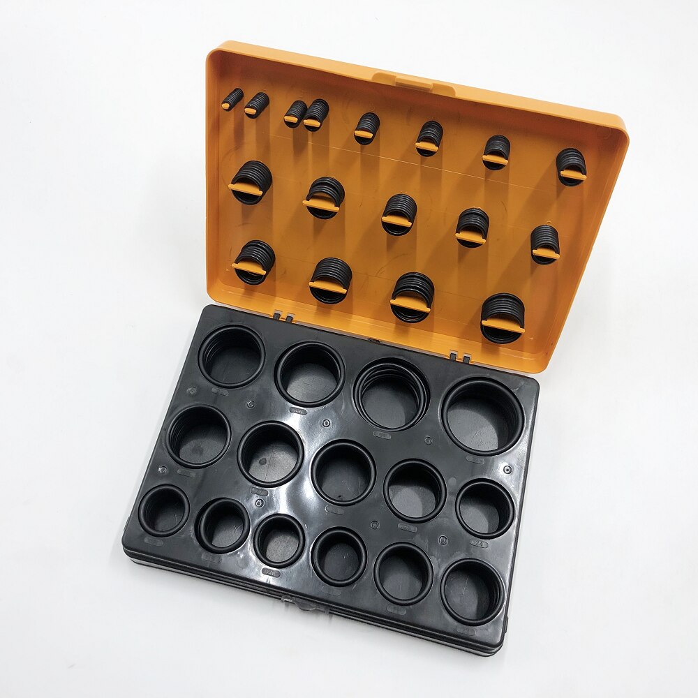 O-RING KIT FOR EXCAVATOR HYUNDAI R60 R200 R450 NBR90 NITRILE 90 DUROMETER RUBBER SEAL O RING ASSORTMENT O-RING BOX O-RING KIT