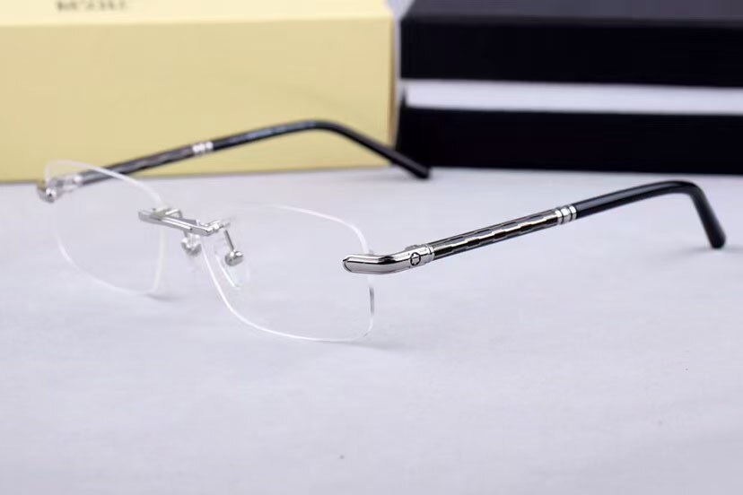 MONT – lunettes de lecture optique sans cadre pour homme, verres de , Style, MB432: Sliver