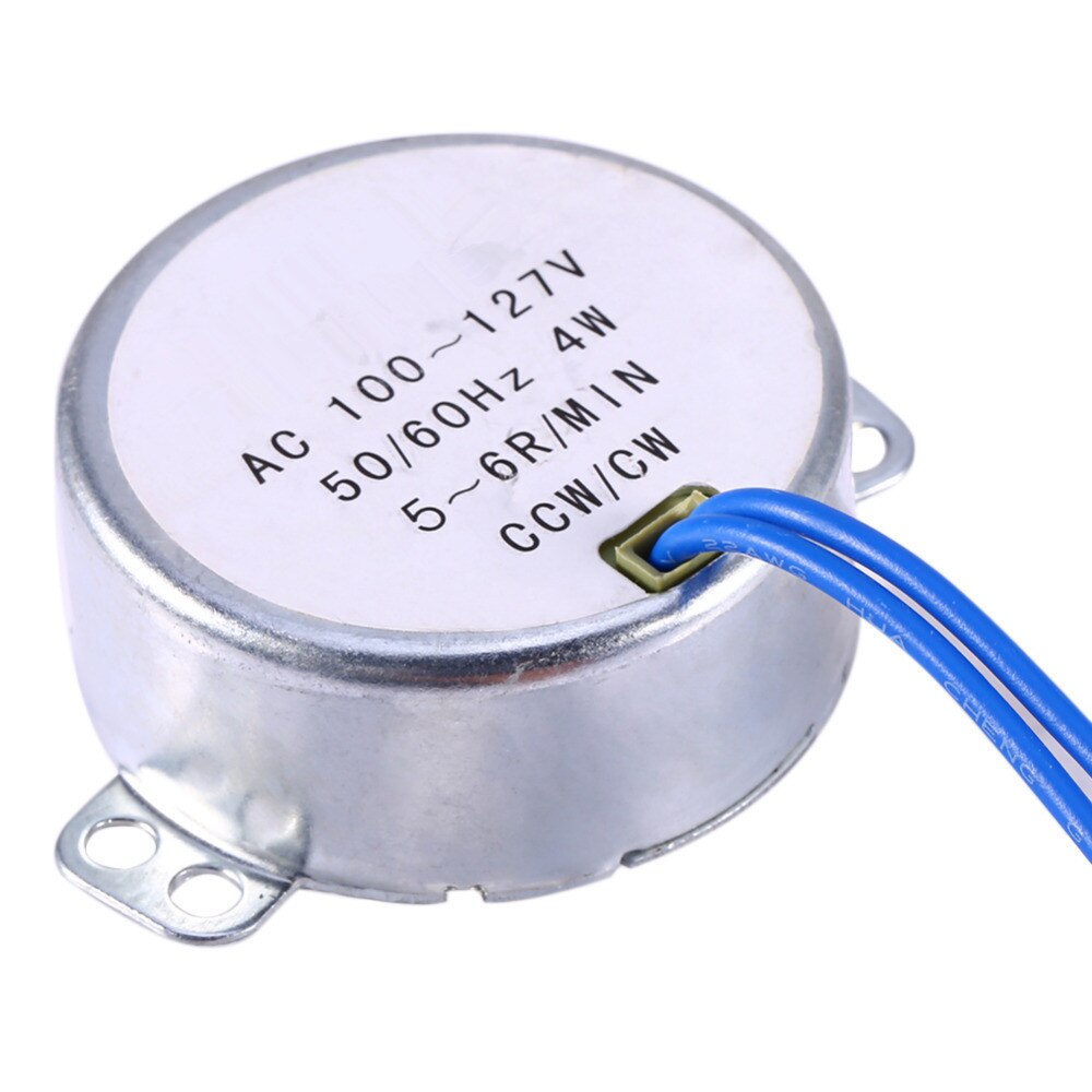 1 PC Turntable Synchronous Synchron Motor 50/60Hz AC 100~127V 4W 5-6RPM/MIN CCW/CW