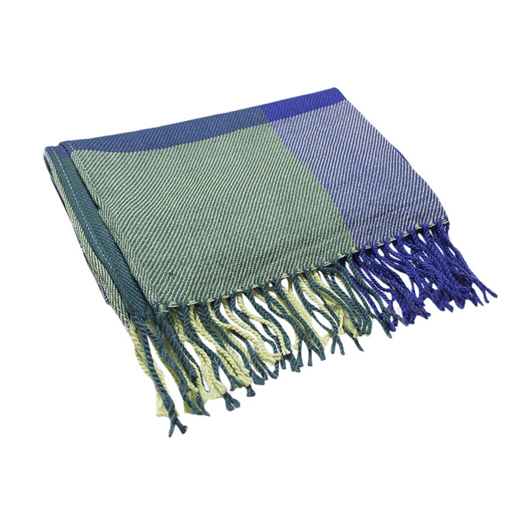 Hiver écharpe femmes Plaid écharpe femmes dames hiver écharpe épais gland Plaid écharpe décontracté longue nouvelle châle écharpe Plaid châle: D