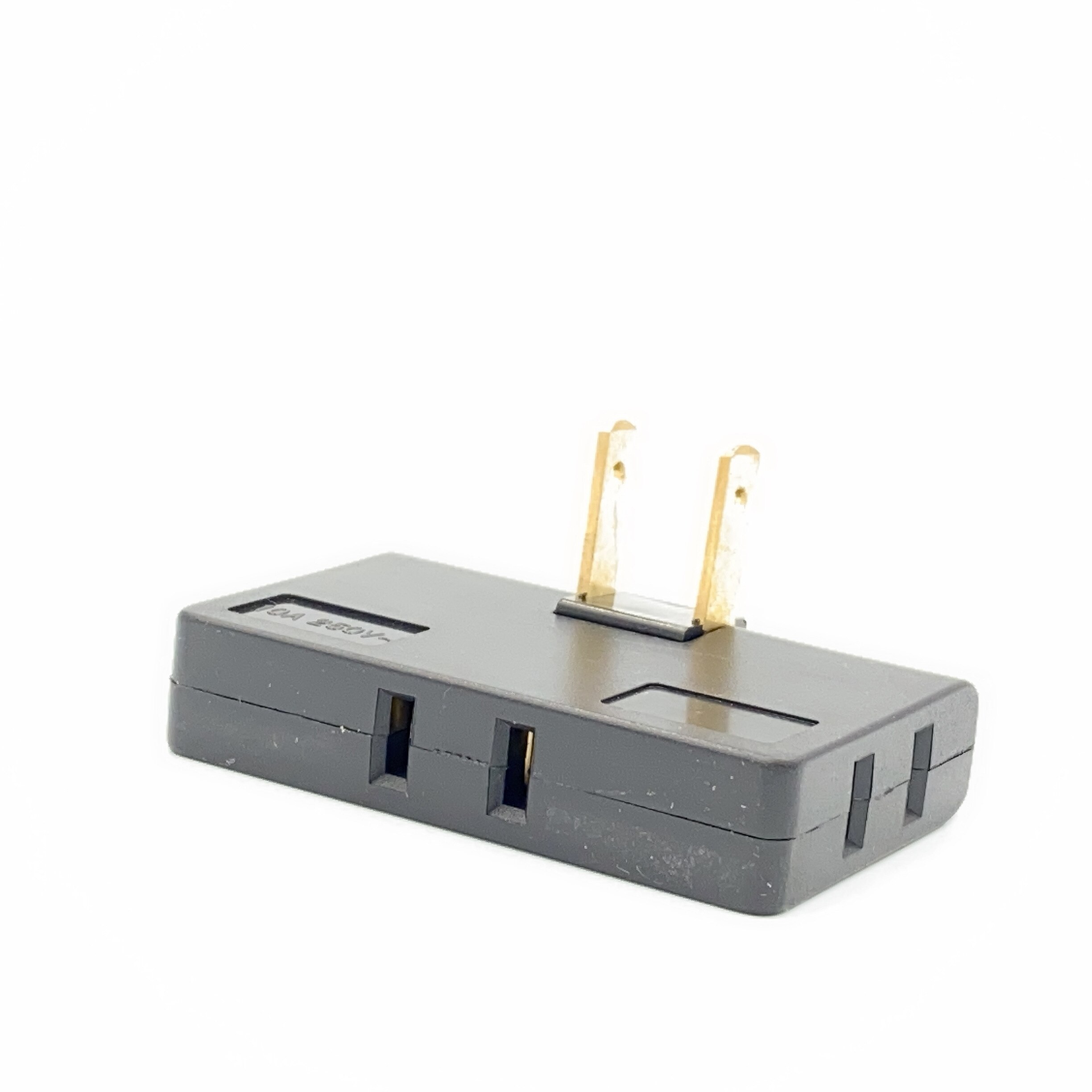 3 Outlet Grounded AC Power 2 Prong Swivel Light Wall Tap Adapter Tools Electrical Plugs For Phone Computer Camera