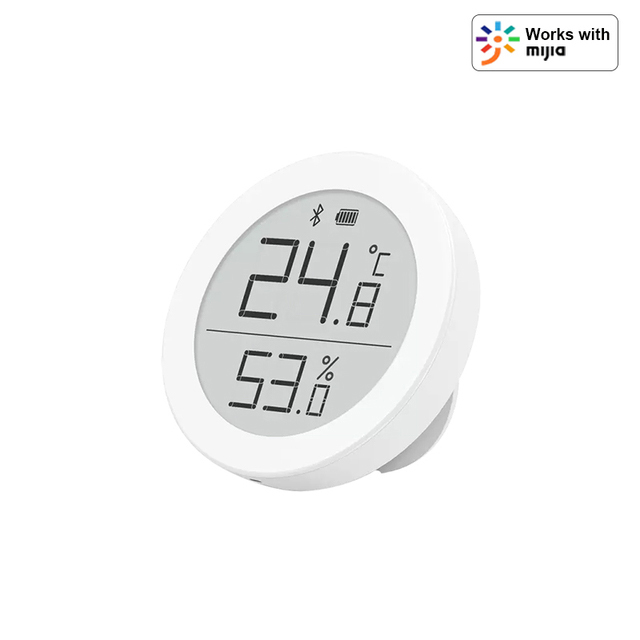 Qingping Temperature Humidity Sensor Home Bluetooth-Compatible LCD Digital Screen Thermometer Work With Mijia App Apple HomeKit: 1 Mijia