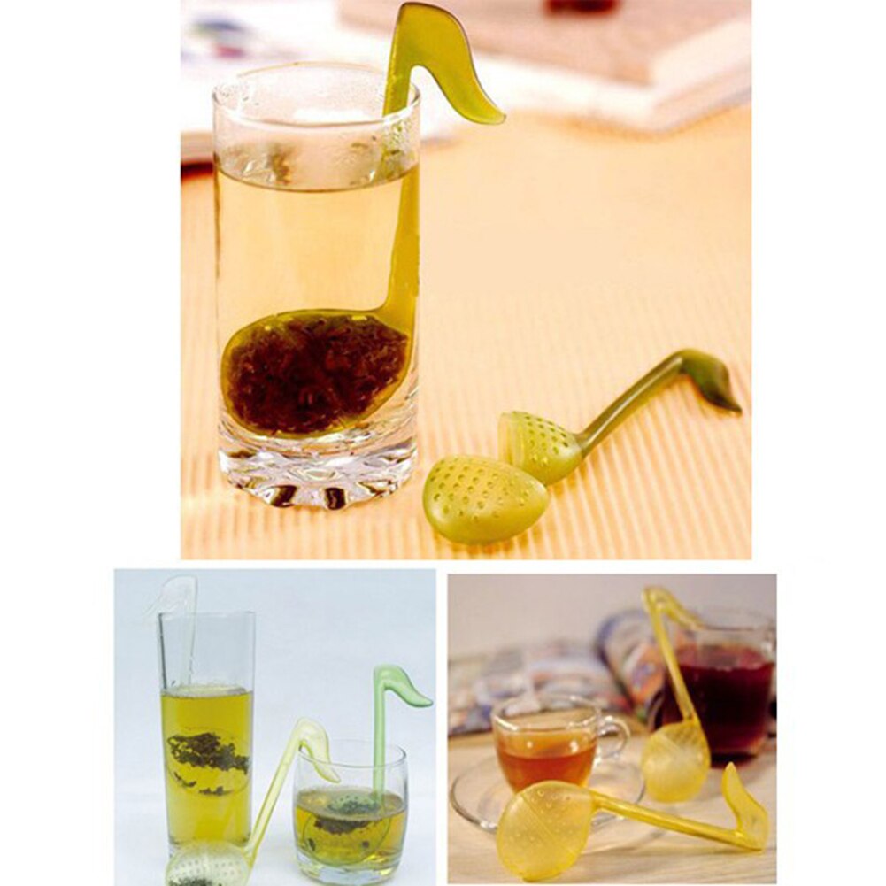 Music Note Shape Tea Filter Strainer Teaspoon Infu... Grandado