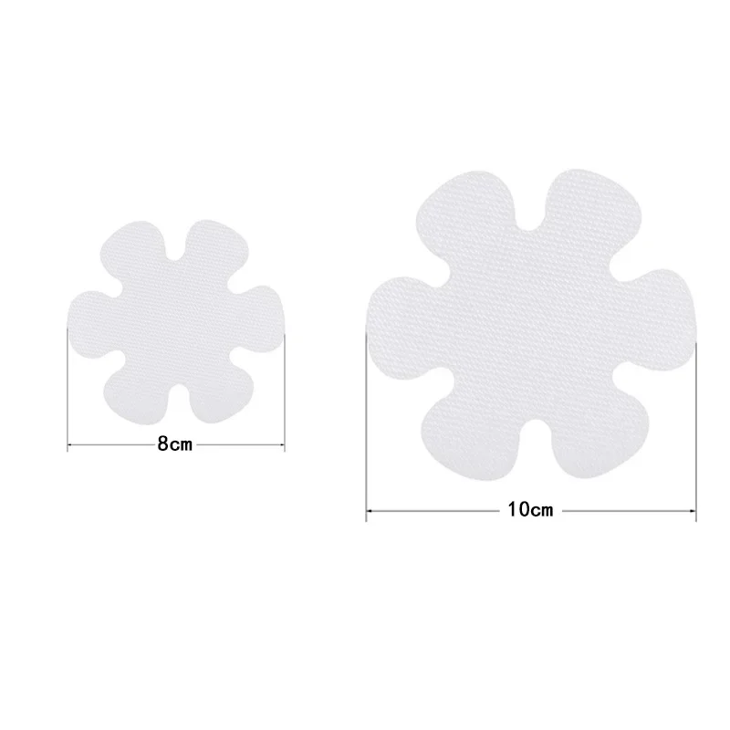 6/12/20PCS Anti Slip Bathtub Stickers Waterproof Flower Shaped Self-Adhesive Safety Shower Anti-Slip Appliques for Home Bathroom