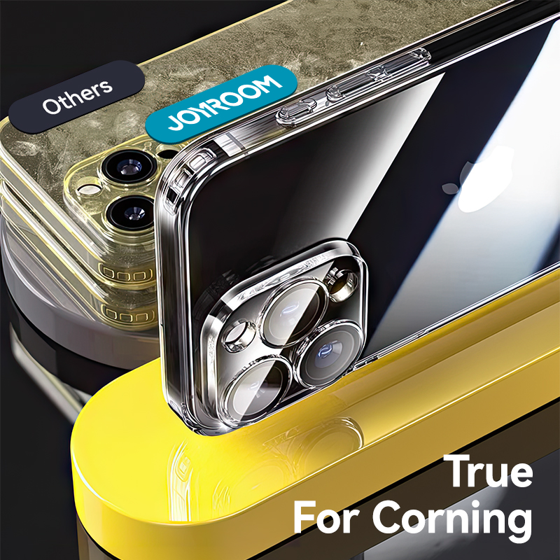 Joyroom Case For iPhone 16 15 14 13 Pro Max Anti Transparent Cover For iPhone 16 Pro Max Soft TPU Case With Len Protection