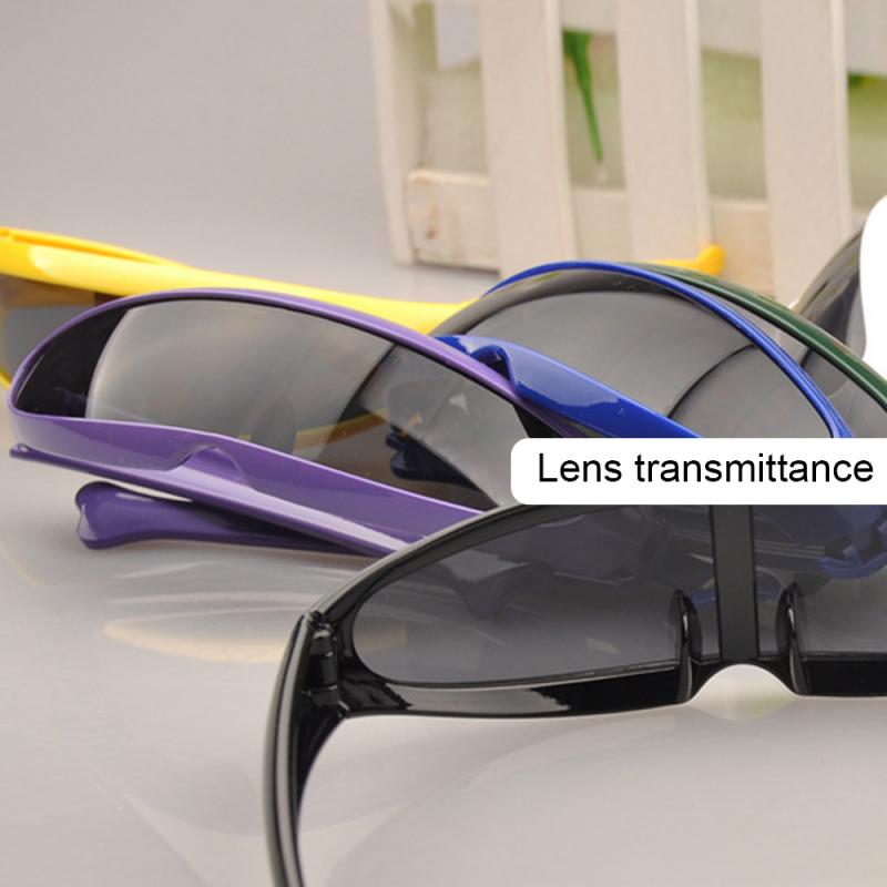 Lunettes drôles en plastique couleur miroir lentille unique visière lunettes de soleil Cyclops Cosplay femmes hommes lunettes de fête pour les enfants
