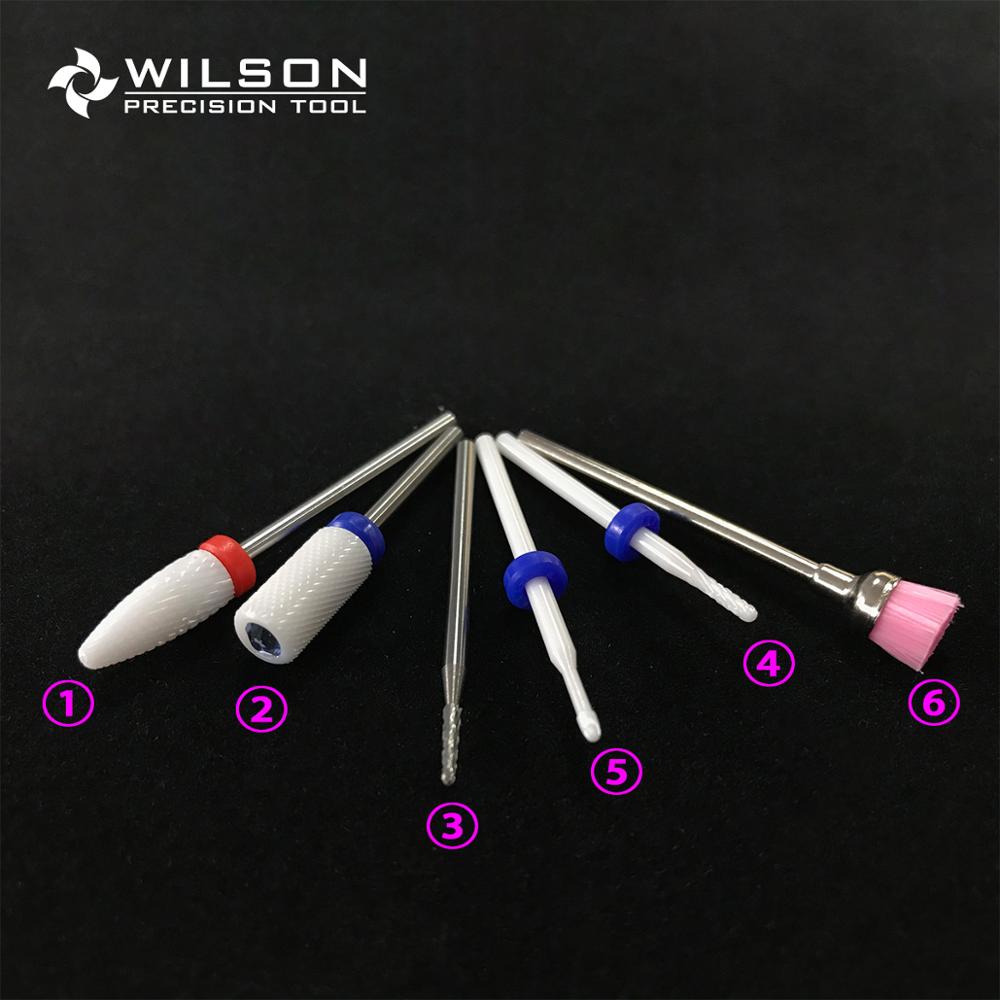 K2 Ceramic Nail Drill Bits Kit (6PCS) - WILSON Carbide Nail Drill Bit