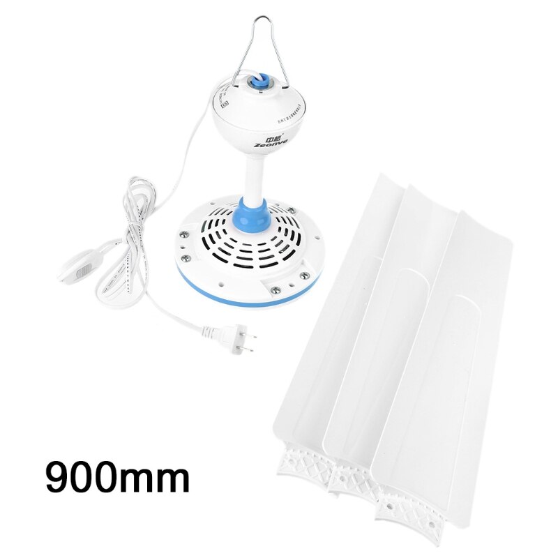 AC 220V 15.7 to 41 inch Silent Ceiling Fan Mute Electric Hanging Fan with Switch for Dining Living Room Home Bed Dormitory