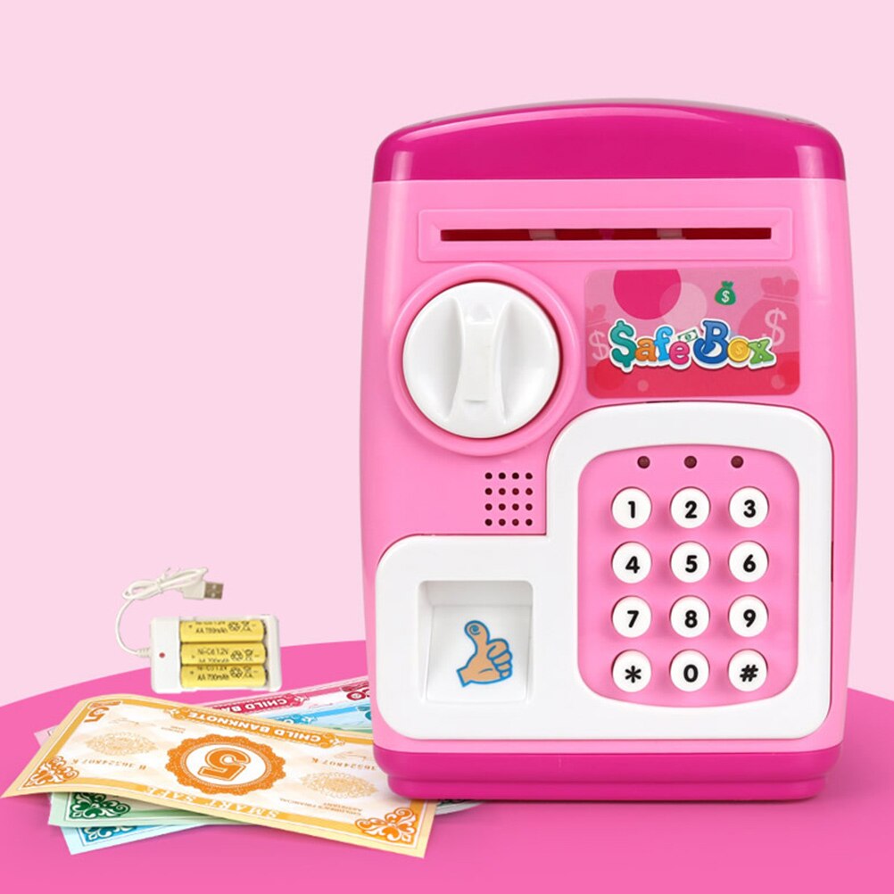 1 set of Electronic Piggy Bank Cartoon Deposit Box Interesting Safe Box