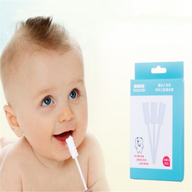 Baby Oral Bürste Gaze Einweg Kleinkind Kinder Mund Reinigung Gaze Zahn Oral Pflege Bürste Pro Kleinkind Baby Pflege Lieferungen