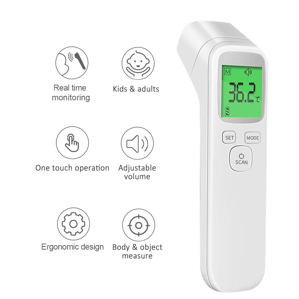 Non-contact IR Infrared Thermometer Adult Digital Thermometer Infrared LCD Forehead Temperature Measurement Household Portable: Type 13