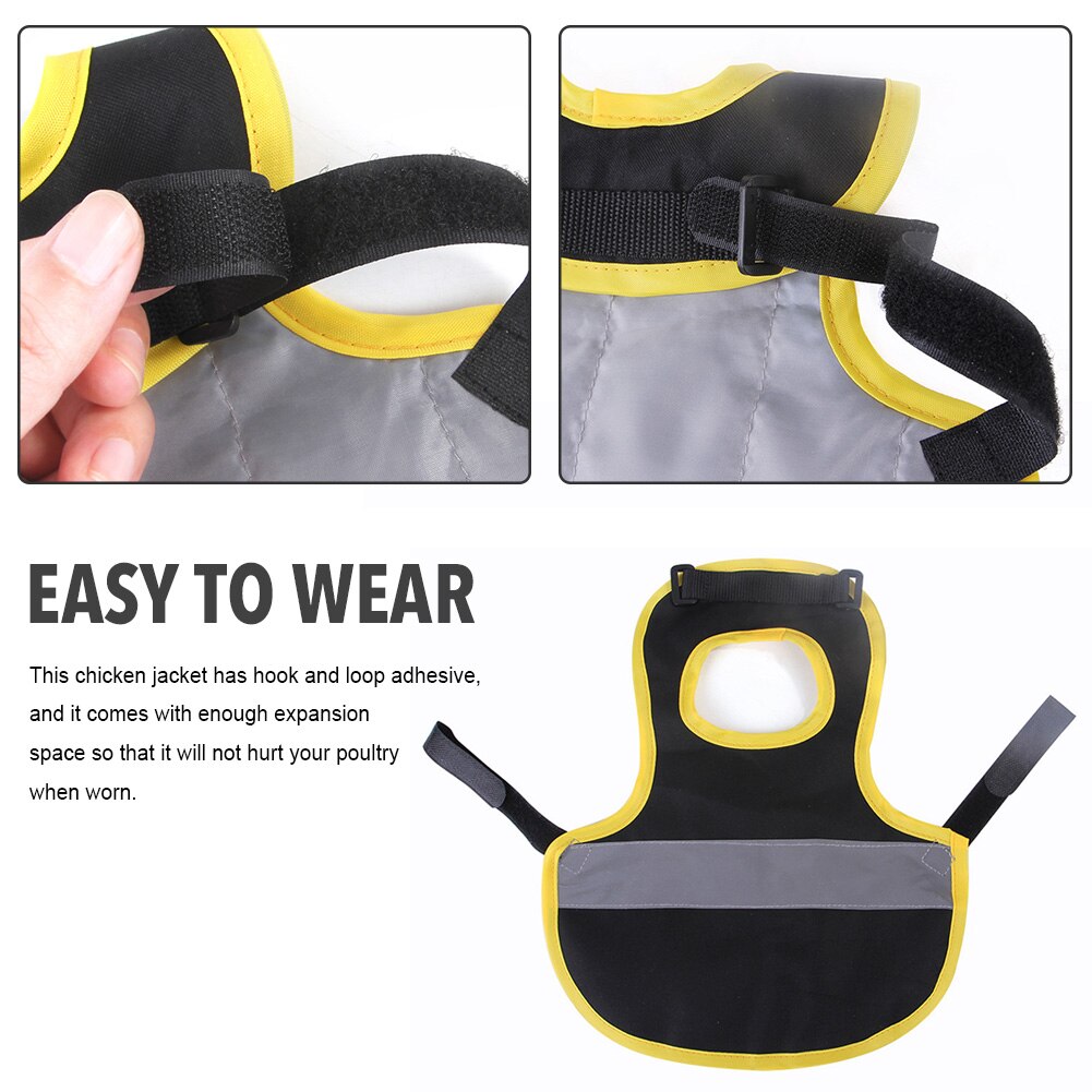 Pet Reflective Vest Chicken Harness Clothes Poultry Hen Adjustable Saddle Apron Feather Protection Holder For Chicken And Duck