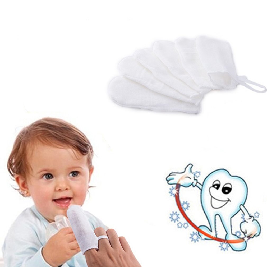 Baby Orale Cleaning Baby Gaas Vinger Set Borstel Kindje Bladverliezende Tong Coating Borstel Veilig Niet Giftig Borstel Babyproducten