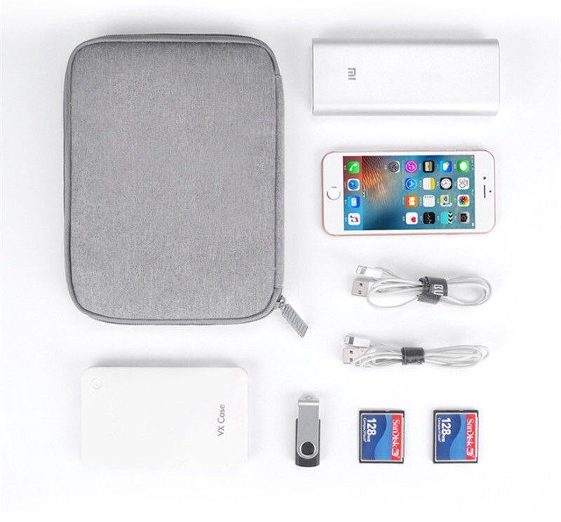 Bolsa de viagem de negócios masculina ipai armazenamento de cabo de dados multifuncional bolsa de embreagem