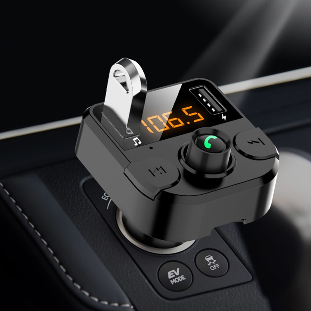 Car Fm Transmitter LCD MP3 Player Wireless Bluetooth Receiving Car Kit 3.1A Fast USB Hands Free USB Charger FM Modulator