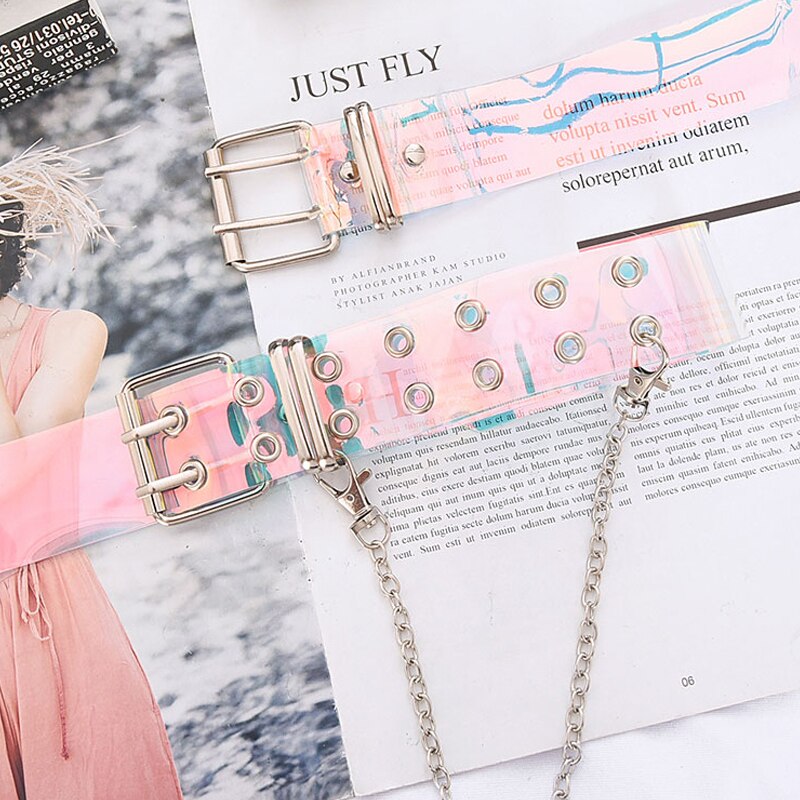 cinturon transparente pull and bear