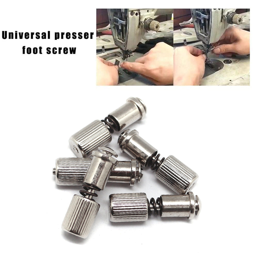 Prensatelas Universal, tornillo de cambio fácil y rápido, dispositivo auxiliar de pies superiores para herramientas de accesorios para máquinas de coser industriales