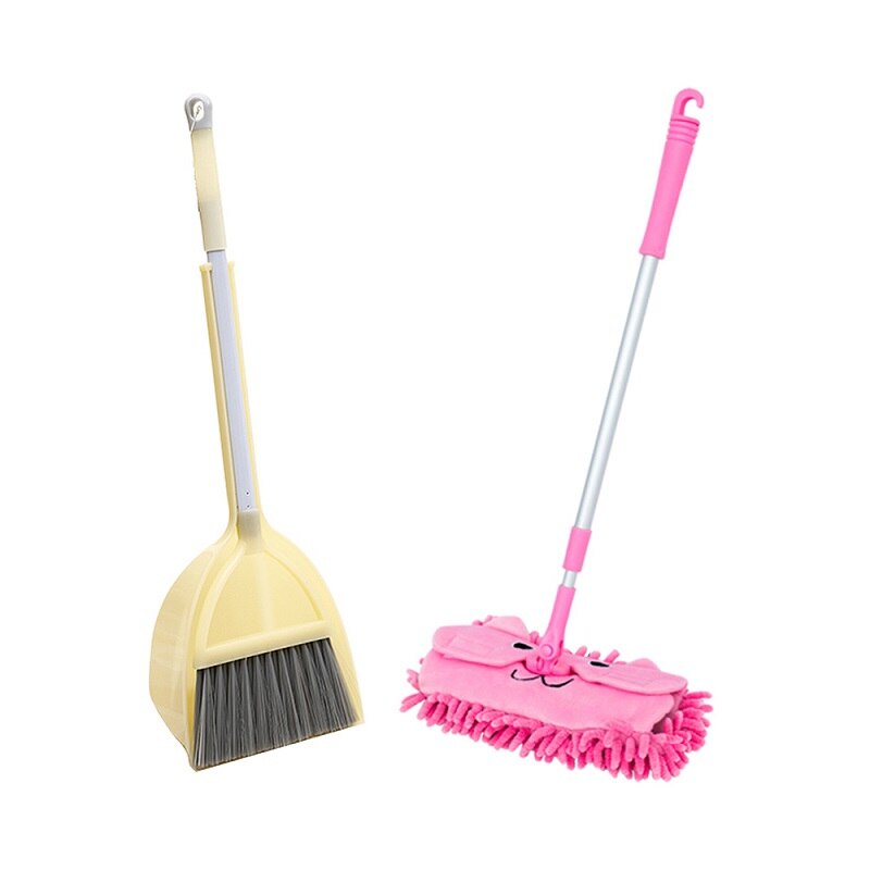 Children Kitchen Broom Pretend Play Toys Mops Floor Cleaning Miniature Play Do House Education Toy Cleaning Toy Set J75: A11