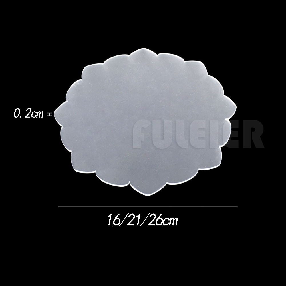 2Pcs Blume Form Acryl Kuchen Discs DIY Kunst Blank Board Kuchen Werkzeug Buttercreme Glättung Kuchen Dekorieren Werkzeug Backen Pan tablett