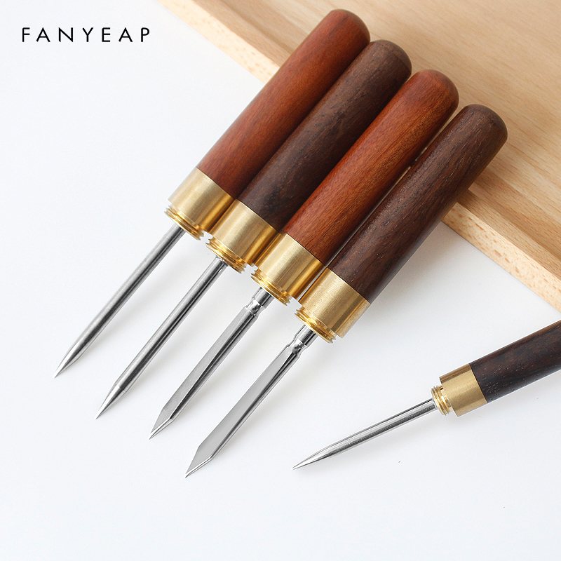 Tea Knife Needle Pick With Wood Handle Puer Tea Tools Cone Needle Breaking Prying Tea Brick Tool