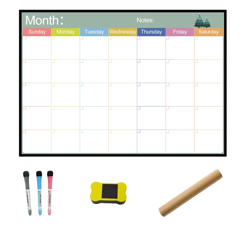 Netic Whiteboard Kalender Schema Wekelijkse Maandelijkse Netto Kalender Planner Tekening Koelkast Stickers Ofiice Thuisgebruik Memo