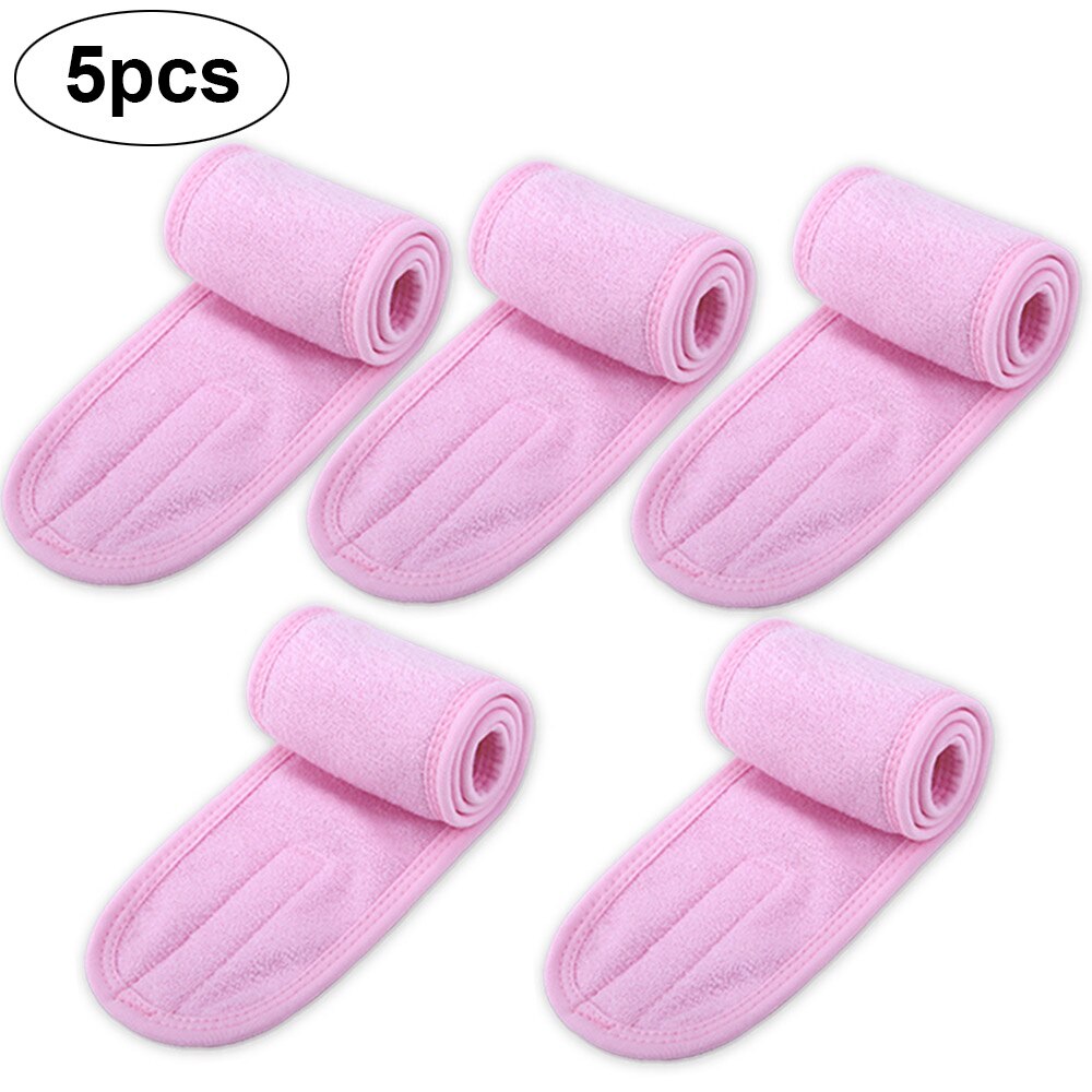 1/2/5/10/20 stücke Wimpern Verlängerung Spa Gesicht Stirnband machen-hoch wickeln Kopf Frottee Haarband strecken Handtuch mit Magie Band: Schwarz
