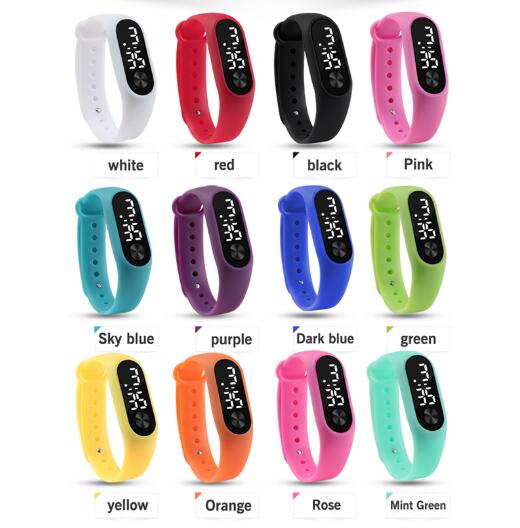 Reloj Led deportivo para niños, Reloj Digital para hombres y mujeres, pulsera de poliuretano para niños, Reloj electrónico para niños y niñas Reloj Digital Reloj Nino