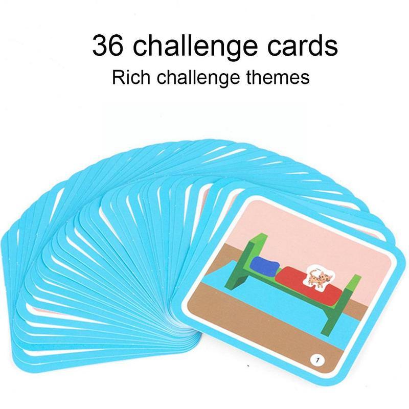 Creative cat logic game wooden building blocks improve memory concentration toy educational for children children  j0 f 8