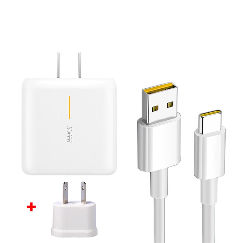 65W Supervooc 2.0 Fast Charger For OPPO Reno Ace Ace2 Reno 4 Reno 5 Reno 6 Pro+ 5G SE K9 Realme 8 Super Dart 1M USB Type-C Cable: US Charger AU Cable