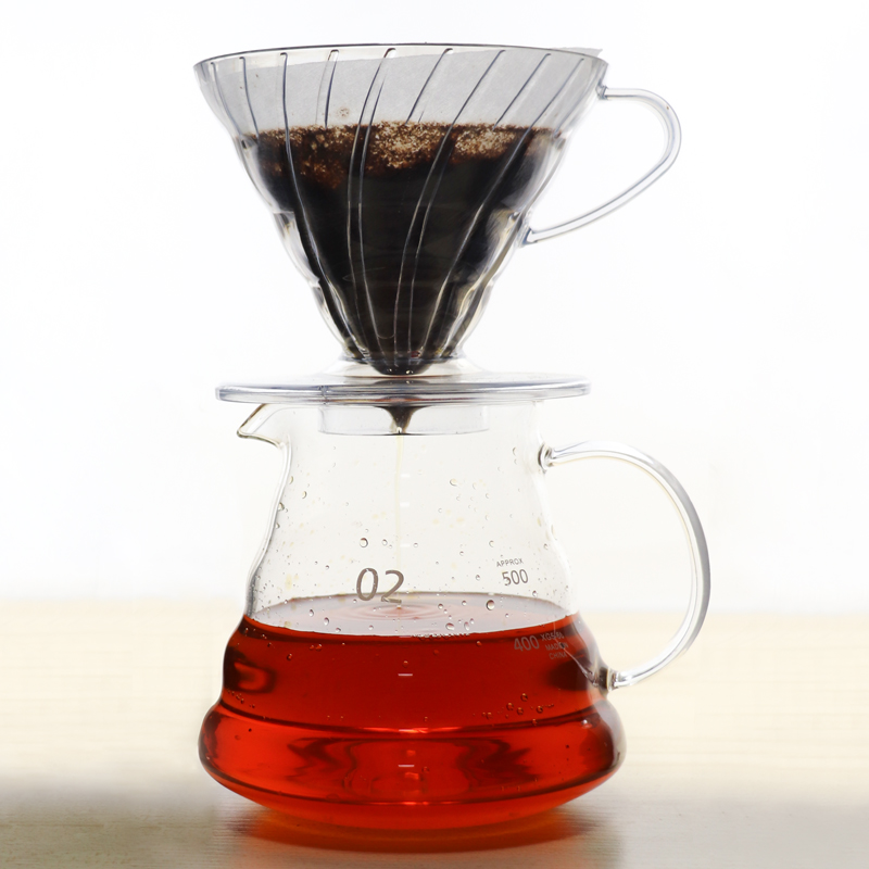 V60 Hand Punch Coffee Cup Resin V60 Drip Coffee Funnel Portable Coffee Appliance Hand Punch Coffee Kitchen For Dining