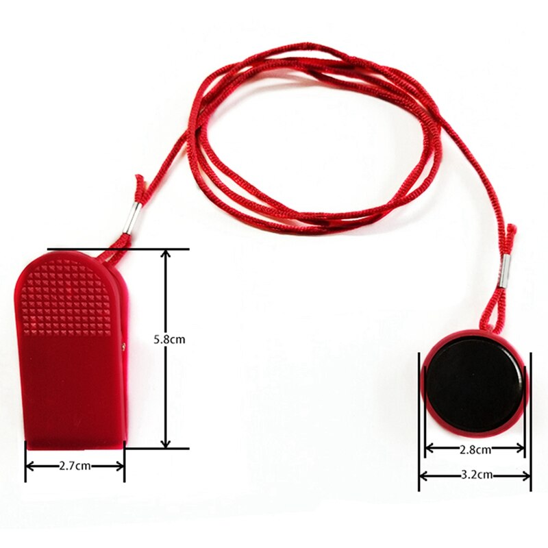 2Pcs-Large modelo de máquina de correr llave de seguridad cinta de netic interruptor de seguridad cerradura Fitness Universal