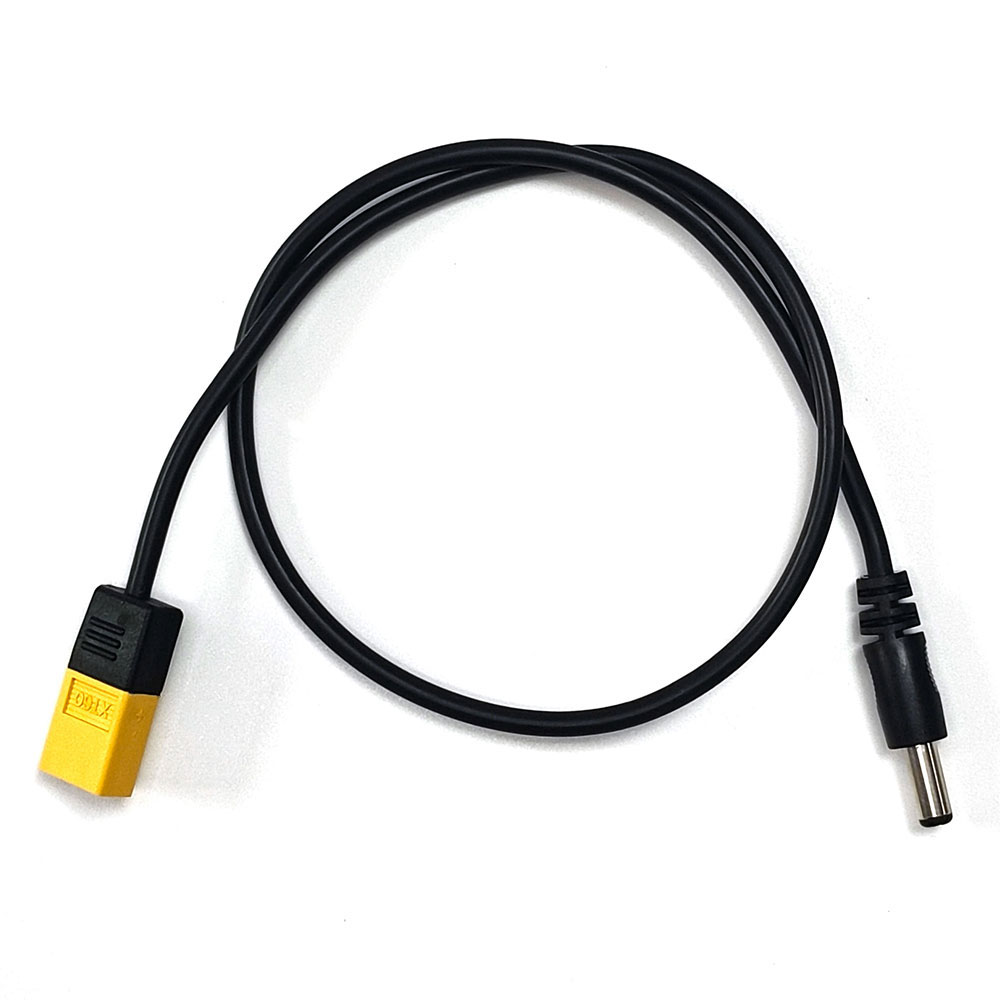 Conector tipo bala macho XT60 a Cable de alimentación macho DC DC5525, adaptador de 5,5x2,5mm para soldador electrónico TS101 PINE64