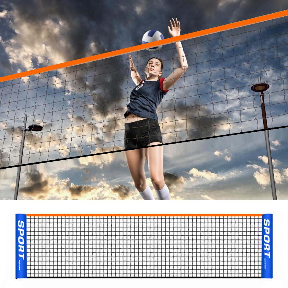 Red de juegos portátil, Red de Bádminton de fácil configuración, red de voleibol de poliéster y nailon duradero para tenis, Pickleball, entrenamiento, deporte al aire libre
