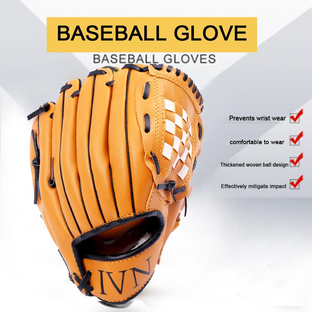 Baseball Glove Softball Mitt For Teens Men Women Baseball Outdoor Sports Training Equipment Size 10.5/11.5/12.5 Outdoor Sports