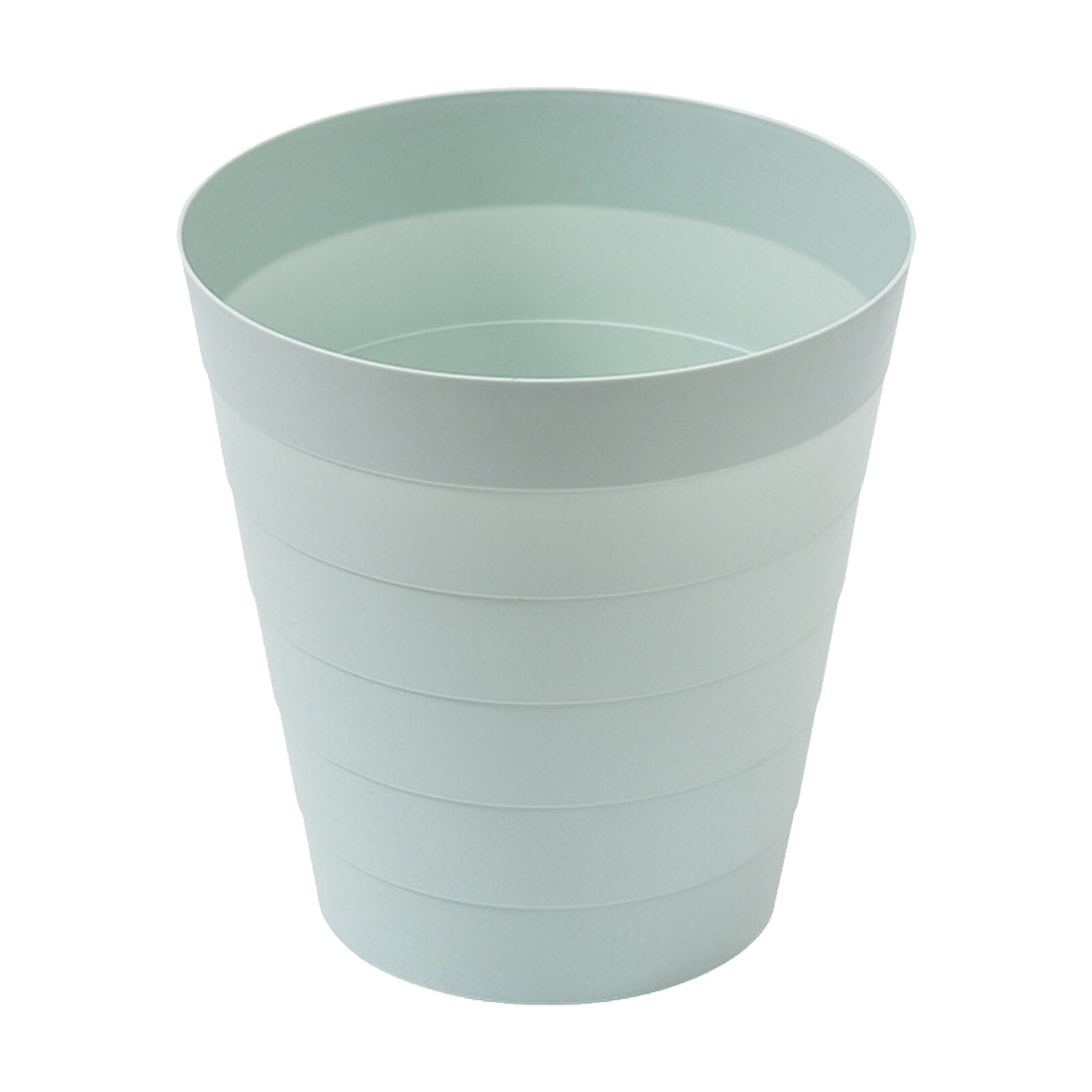 Papelera pequeña de 6L para escritorio, Cubo de basura de plástico para mesa de oficina Y hogar, cesta para artículos diversos, caja de barril Y: Green