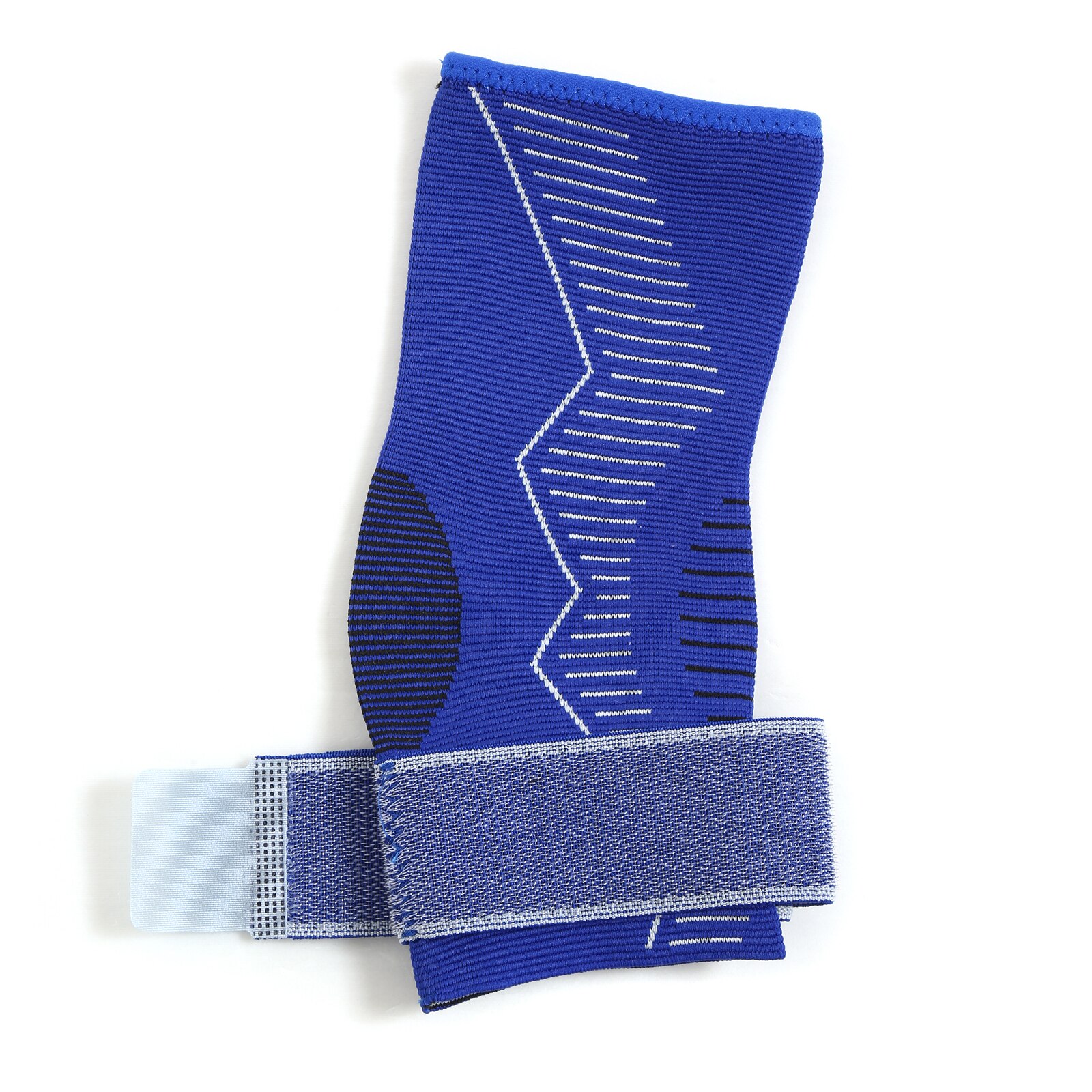 Blauw Breien Compressie Enkel Brace Mouwen, Voet Bescherming Met Anti-Slip Band, voor Sport Fitness, Mannen En Vrouwen